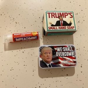 Trump collectible mints, soap and lip balm